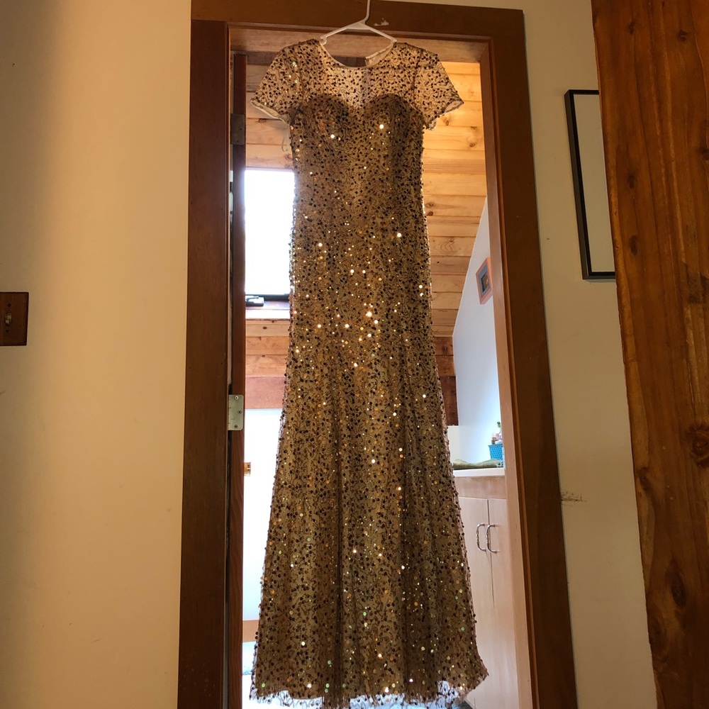 Gorgeous gold sparkle and beaded dress
